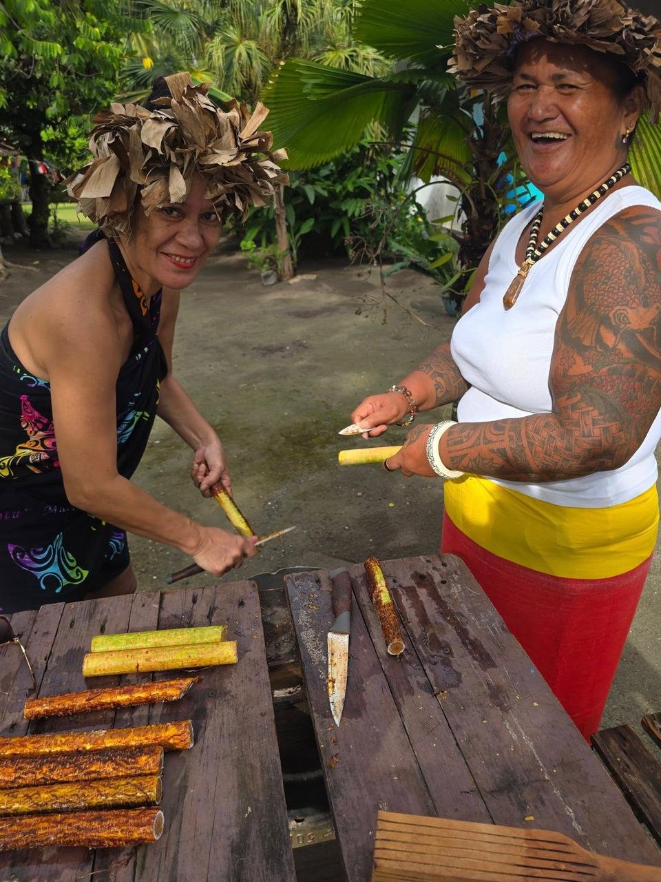 Brenda et son équipe — Tamaeva, Moorea
